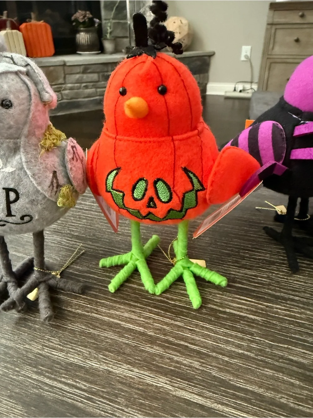 NWT Halloween Featherly Friends Birds Set Bundle of 4
